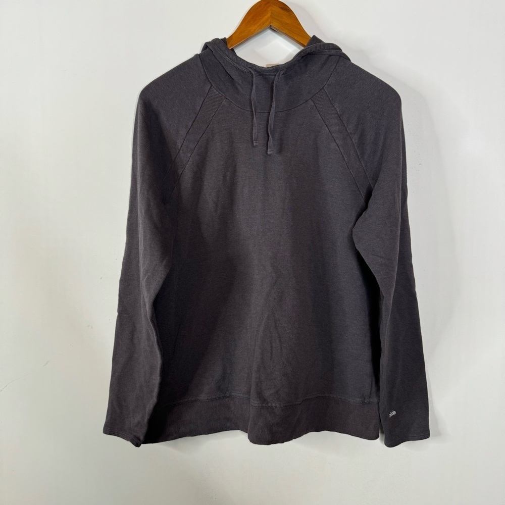 Zuda Brushed Knit Gray Hoodie Size‎ Medium
